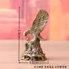 Águia de Latão Sólido Asas de Águia Retrô Grande Exibição Artesanato Decorativo para Casa Pet de Chá para Desktop Pequenos Enfeites