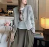 Jaqueta Estilo Pequeno Francês Retrô Feminina Outono Estilo Coreano Petite High-End Solta Socialite Exquisito Herdeira Top Curto