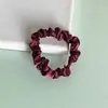 Elástico de Cabelo Pequeno de Seda Amora Seda Elegante Rabo de Cavalo Coque de Cabelo Corda de Cabelo Versátil Acessório de Cabelo para Mulheres Sem Marca