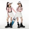 Traje de dança jazz meninas jazz crianças hip hop show desempenho traje rua dança infantil moda traje hiphop terno outono