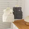 Chaleco de algodón de coche de dibujos animados para niños, nuevo modelo de otoño e invierno, prenda exterior unisex para bebé, chaleco versátil y cálido para bebés