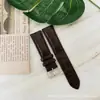 Pulseira de Couro Genuíno com Padrão de Crocodilo 22mm Adequada para Samsung Watch4/Huawei Gt Jiaming Pulseira de Couro com Padrão de Bambu