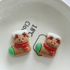 Papai Noel Boneco de Neve Rena Brilhantes DIY Artesanal Cartão de Cabelo Infantil Caneca Broche Material Acessórios de Resina Atacado