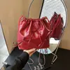 Bolsos Pequeños Populares para Mujer 2026 Nuevo Verano Moda Casual Bolso de Hombro Cruzado Bolso Sencillo de Cubo Doble Hombro