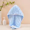 Gorro Grueso Súper Absorbente para Secar el Cabello de Mujer Venta al por Mayor Gorro de Baño de Secado Rápido Toalla Envolvente para Cabello Largo Toalla de Secado de Cabello Linda de Coral