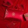 Bolsa de Almacenamiento para Funda de Almohada de Boda Bolsa Grande Roja Auspiciosa para Empacar Dote Bolsa de Regalo Gruesa de Mano para Boda