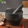 Mortero de Ajo Piedra de Mortero Natural Herramienta Doméstica para Machacar Ajo Olla para Moler Medicina Molinillo Pasta de Ajo Machacando Triturando Pelando Prensa de Ajo Ajo Pinza de Ajo