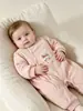 Mameluco fino de algodón con conejito para bebé, 3-12 meses, primavera y otoño, para bebés niñas, body, pijama de capa base, ropa exterior