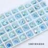 Diamante para Nail Art Dongzhou Autêntico 10mm Quadrado Gordo Fundo Pontiagudo Diamante para Joias DIY Acessórios Diamante de Vidro Colorido Revestido Brilhante Lote