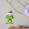 Colgante de Cochecito de Bebé de Dibujos Animados Grinch Decoración de Árbol de Navidad Decoración del Hogar Nuevo Producto Transfronterizo