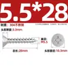 Tornillos Autorroscantes Avellanados Gb846 Acero Inoxidable 304 Cabeza Plana Phillips Tornillos para Madera Extendidos M2.9M3.5M4.2M5.5