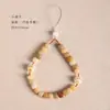 Raíz de Bodhi Cuentas Redondas Gato Asado Carbón Uña de Gato Lanyard para Teléfono Móvil para Mujeres Exquisito y Lindo Gato de la Suerte Corto para Muñeca Colgante Antiperdida Venta al por Mayor