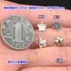 S925 prata esterlina pequena flor caractere Fu fecho de botão laço cordão de mão tecido cristal colar acessórios diy