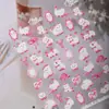 Cyansea Transfronterizo Popular Lindo Gato Rosa Lazo Pegatinas de Arte para Uñas de Mascotas Pegatinas de Decoración de Uñas DIY