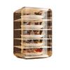 Cubierta Transpirable de Plástico Transparente para Verduras de Verano, Lujo Ligero, Extraíble, Antideslizante, a Prueba de Polvo, Caja de Almacenamiento para Mesa de Cocina y Comedor, Anti-mosquitos y Moscas