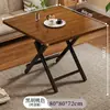 Mesa de Jantar Dobrável para Uso Doméstico, Mesa Quadrada Pequena para Apartamentos Pequenos, Mesa Portátil Simples para Moradia Alugada ou Barracas de Mercado