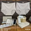 Calcinhas Femininas Xiaolanqun de Lã Merino Australiana com Listras Verticais e Renda na Borda, Justas ao Corpo, Respiráveis, Secas e Não Coçam