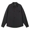 Camisa de manga comprida transfronteiriça 2026 comércio exterior primavera e outono Lyocell Tencel imitação de linho espessada estilo old money com gola de lapela para homens