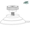 Venta Caliente Transfronteriza Ventosa de Tornillo de 32 mm Ventosa de Tuerca Transparente M4M5M6 con Rosca Longitud 6-15 mm