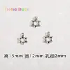 Pulsera con Colgante de Estrella de Seis Puntas de Plata Antigua Collar Colgante Cuerda Roja Material Trenzado Aretes Aretes Accesorios de Joyería Diy Material