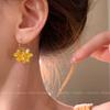 Pendientes de perlas con flecos de osmanthus Super Fairy, dulces y delicados, para mujer, estilo retro francés, con cara a juego.