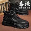 Sapatos Masculinos 2026 Primavera Novos Cano Alto Casuais Esportivos Tendência Sola Grossa Aumenta Altura Antiderrapante Uso Externo Botas Martin