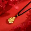Loja de Ouro Mesmo Estilo Vietnamita Areia de Ouro Barriga Grande Buda Pingente Colar Feminino Coração Lótus Buda Corrente de Suéter Fábrica Atacado Dropshipping