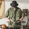 Jay Leno Camisa de Vestir Americana para Trabajo Chaqueta para Hombre Verano Nueva Moda Marca Secado Rápido Camisa de Manga Corta Ropa de Hombre