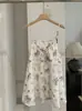 KEKEZOON Top Regata Fresco Estilo Férias de Verão Estampa Floral Fino Respirável Decote V Costas com Amarração 7515
