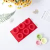Molde de Silicona Cóncavo-Convexo Seis Cavidades Edenburg Jabón Artesanal Molde Pequeño para Jabón Coreano Molde para Pastel Chocolate Mousse