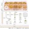 Colar corrente para celular com 10 compartimentos em caixa transfronteiriço acessórios de metal DIY feito à mão fecho lagosta corrente de cauda de flor joia