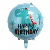 Nuevo Globo de Foil de Dinosaurio Lindo Corona Decoración de Fiesta Bosque de Dinosaurios Globo de Dinosaurio