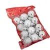 3cm 12 Sacos de Bolas de Natal Brilhantes Foscas com Pó Bolas de Decoração de Natal Bolas de Plástico Atacado Presentes de Decoração de Natal