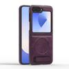 Adecuado para Samsung Zflip8 Funda para Teléfono Plegable Magnético, Soporte Crystal Shield, Cubierta Protectora Anti-Caídas de Gama Alta Zfold8