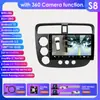 Modelo Transfronterizo de 9 pulgadas es Adecuado para Honda Civic 00-06 Imagen de Reversa Coche Android GPS Navegación Máquina Todo en Uno