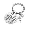 En Stock Llavero Colgante Redondo Alas Perla Una Hermana Es un Regalo de Dios Llavero Personalizado de Acero Inoxidable Accesorio