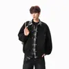 Sudadera tipo cárdigan a cuadros estilo americano de dos piezas falsas para hombre, nueva de invierno, estilo callejero, holgada, versátil, engrosada, chaqueta de pareja