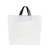 Sacolas de plástico tipo tote em PE com logo personalizado, sacolas tote de presente e acessório de alta qualidade, sacolas de compras feitas sob medida para roupas femininas e infantis