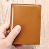 Marute Carteira de couro genuíno masculina de alta qualidade Anti-roubo Escova 2-fold Carteira masculina espessada Retro Top-layer Cowhide Wallet