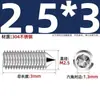 Tornillos de Máquina de Acero Inoxidable 304, Tornillos Prisioneros de Punta, Tornillos Prisioneros de Cabeza Hexagonal Din914