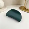 Pinza para el Cabello Pequeña Mate Transfronteriza Estilo Nuevo Pinza Semicircular Accesorio para el Cabello Fresco Coreano Pinza de Garra para la Parte Posterior de la Cabeza Pinza de Tiburón Venta al por Mayor