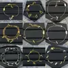 Pulsera Nueva de Diseñador Estilo Europeo y Americano Transfronteriza con Logo y Múltiples Patrones de Letras para Mujer, Lujo de Gama Alta, Fotos Reales, Mayoreo