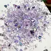 Azul Profundo del Mar Nuevo Asimétrico Tormenta de Grava Diamante DIY Hecho a Mano Creativo Funda para Teléfono Móvil Joyería para Uñas Accesorios