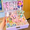 Caja de Regalo de Nuevos Accesorios para el Cabello para Niños, conjunto Hermoso Pasador de Princesa Goma para el Cabello de Bebé Tocado Regalo de Cumpleaños del 1 de Junio para Niñas