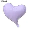 Globos de Corazón Mate de 20 pulgadas Gracia Corazón Propuesta Confesión Decoración de Boda Fiesta de Cumpleaños Globos de Película de Aluminio