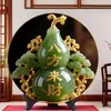 Uma Riqueza de Prosperidade Vem de Todas as Direções: Um Ornamento de Disco em Forma de Cabaça para Prosperidade Doméstica, Adequado para Sala de Estar, Quarto, Escritório ou Entrada