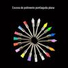 Produtos de Comércio Exterior: Escova de Polimento com Ponta Afiada, Escova de Polimento com Cabeça Plana para Polimento de Unhas, 100 Peças/Caixa