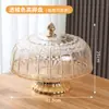 Prato de exibição de bolo de sobremesa Prato de lanche para chá da tarde Salada Mesa de sobremesas ocidentais com tampa Taça Cobertura de exibição de frutas