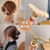 Uma geração de pelúcia postal agarrar hairpin cabelo feminino agarrar temperamento francês grande tubarão clipe sentindo hairpin