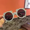 Nuevas Gafas de Sol Infantiles Redondas con Oso Gafas para Niños Gafas de Sol para Bebé Gafas de Sol Lindas Color Caramelo Macarrón
